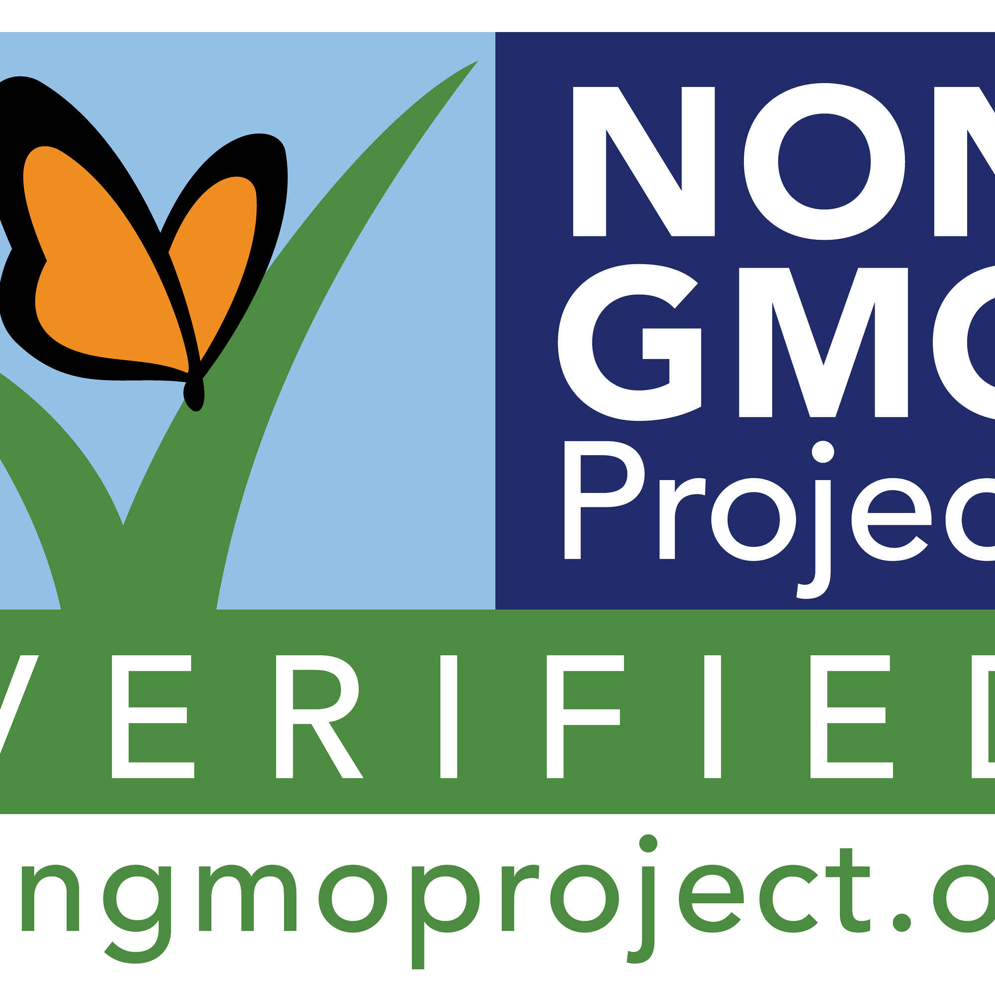 Non-GMO Project Verified logo certifying products as non-genetically modified