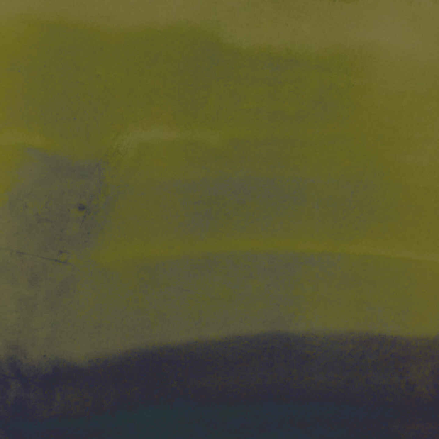 Muted organic background in green hues, resembling layered brushstrokes